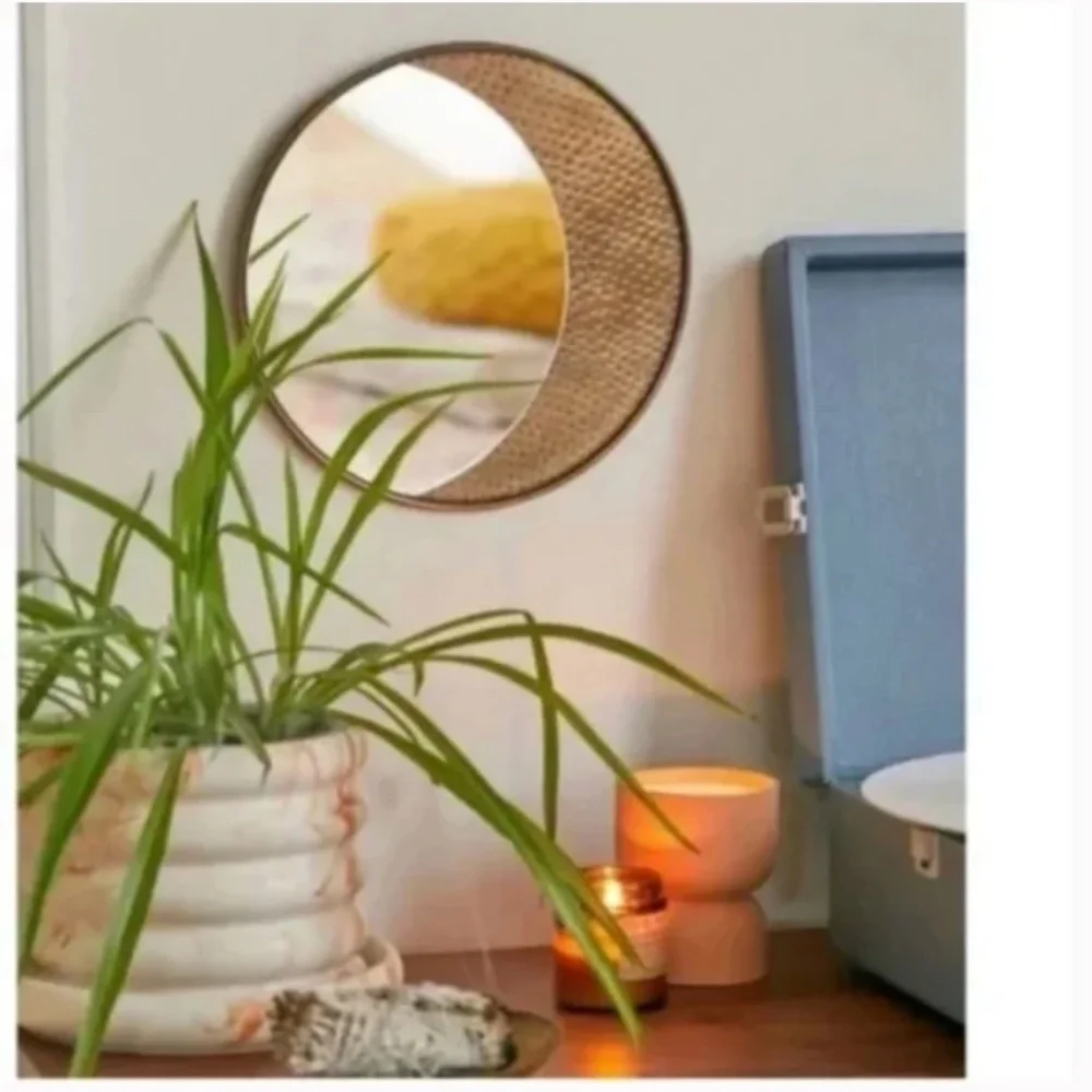 ⭐️ 🌻 Luna Boho Hipster Moon Star Crescent Peasant Hippie Art Hang Wall Mirror